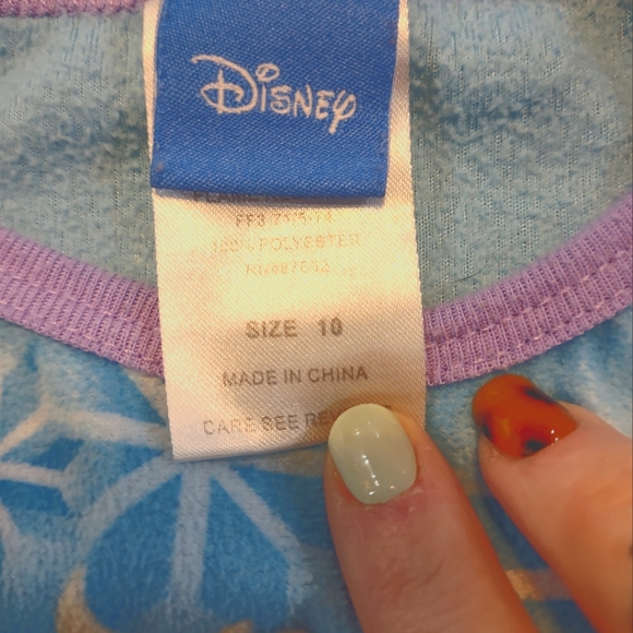 Girls size 10 disney Frozen fleece PJ's - Picture 2 of 2